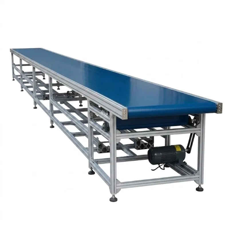Fast assembly of modular conveyors allows for expanded production lines and flexible layouts for industrial material