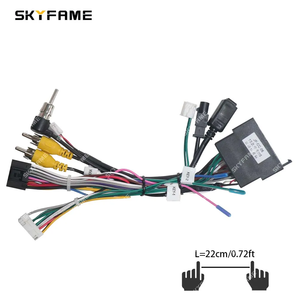 SKYFAME Car 16pin cavo di alimentazione Stereo con decodificatore scatola Canbus per Great Wall Haval H4 H6 M6 F7 H2 H2S coupé