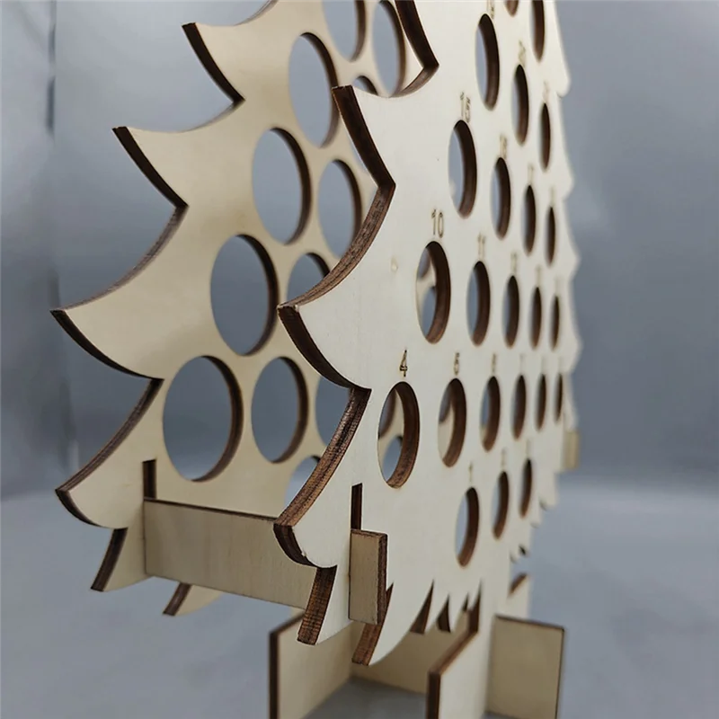 

【Rushed】Christmas Tree Calendar Holiday Wine Rack Wine And Spirits Gift Decoration Home Calendar Decoration