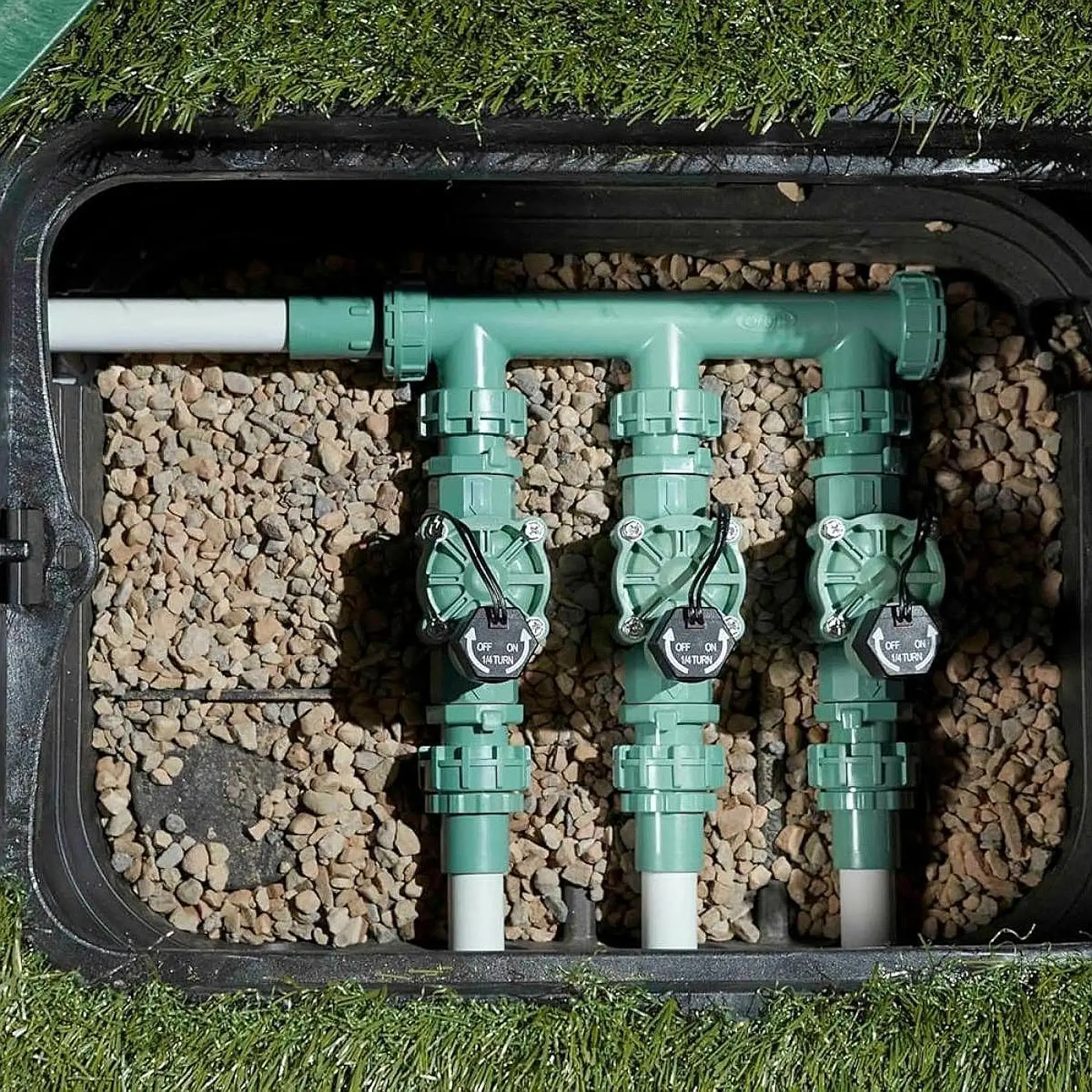 

Sprinkler Valve Box Easy to Install Heavy Duty Sturdy Practical Professional with Lid for Outdoor Yards Farm Gardens Lawns