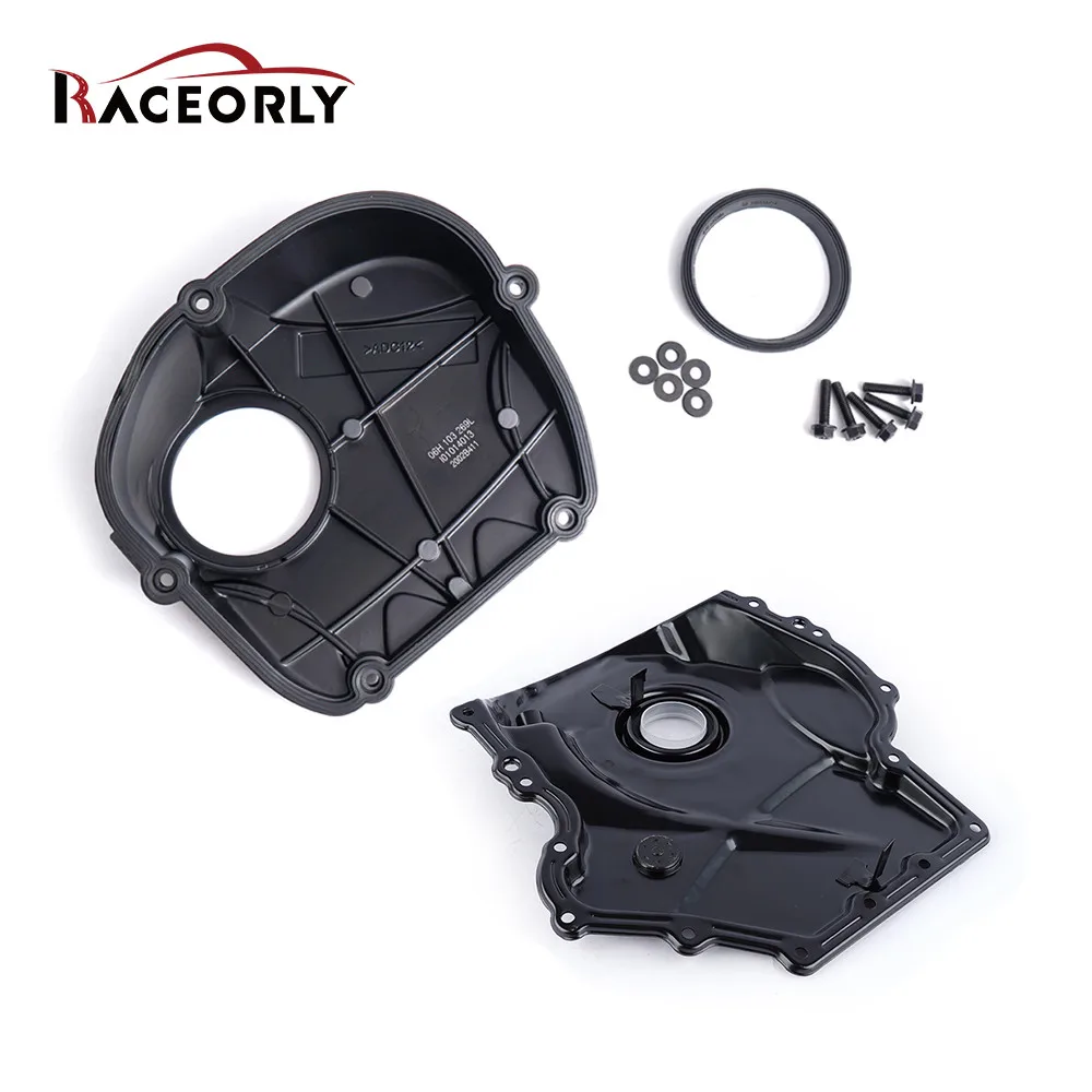 

RACEORLY Engine Timing Cover Up (Alu) & Down Set For Audi A3 A4 VW Jetta GTI CC