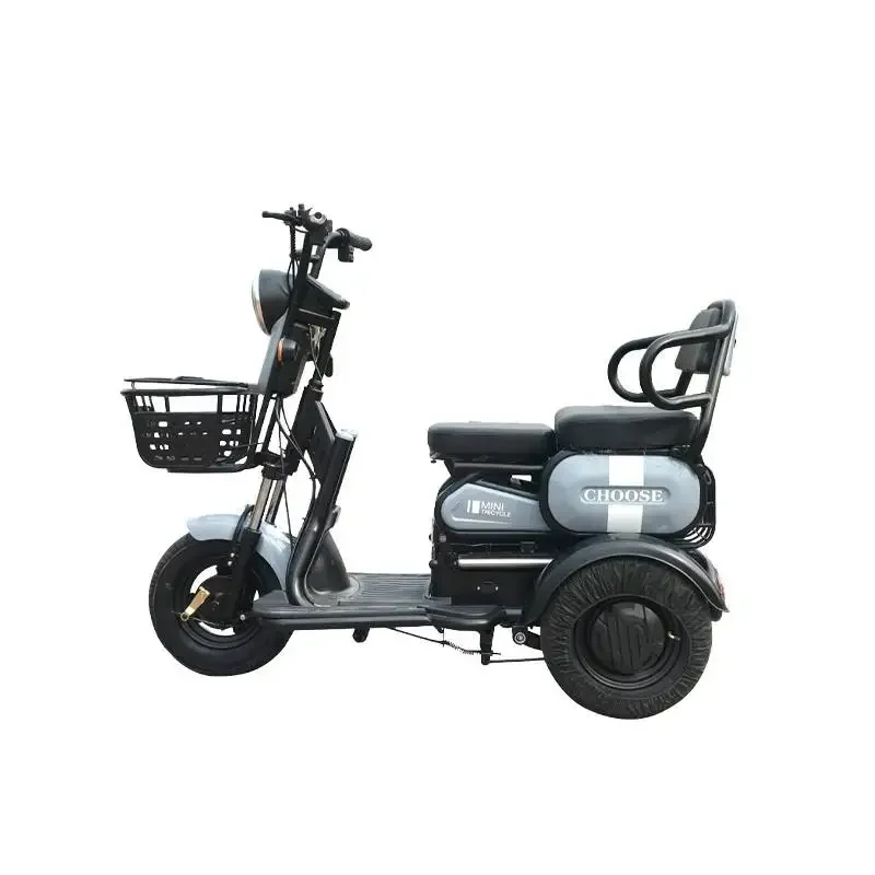 

48V 60V 500W motor electric motorcycle China 2023 new model 3 wheels electric passenger tricycles three wheel for adult