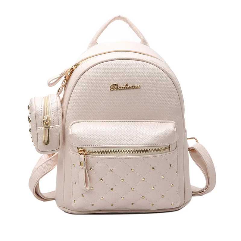 

Summer New Vintage Retro Lady PU Leather Bag Small Women Mini Backpack Mochila Feminina School Bags for Teenagers Bolsa 516