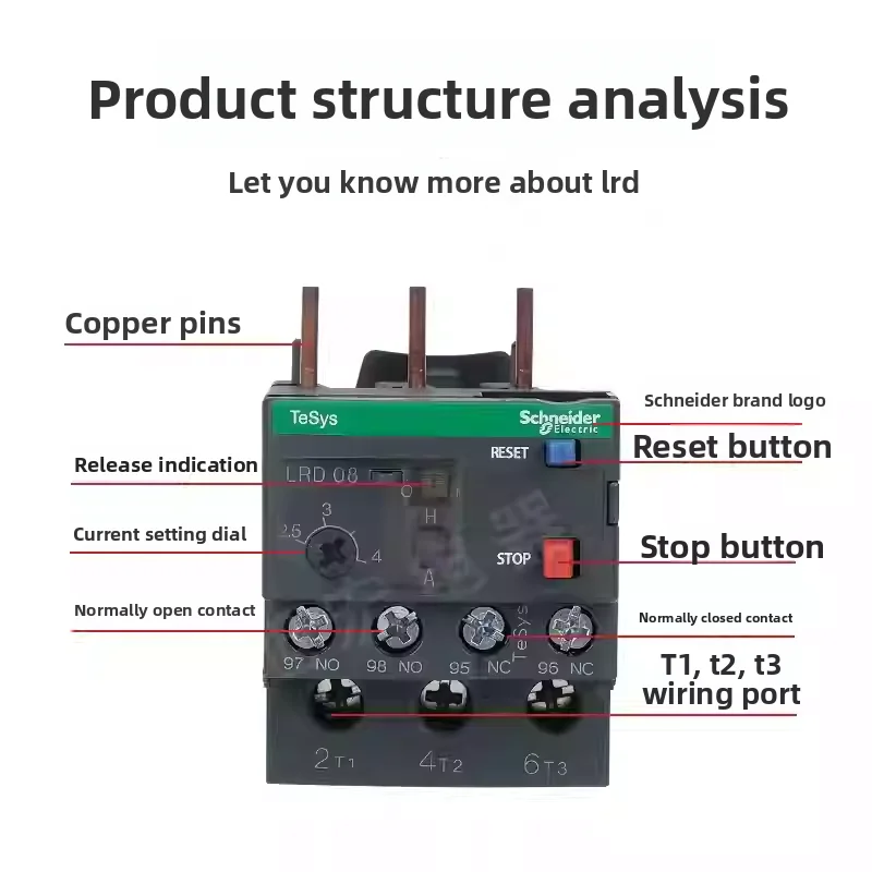 Schneider Electric LRD01/3/5/6/7/8/10/12/14/16/21/22/32 C Thermal Overload Relay