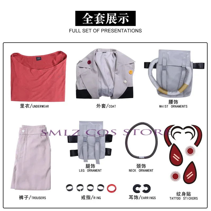 Kostum Cosplay Anime CyRiyo GACHIAKUTA Enjin Nji Cos Rudo Surebrec Zanka Nijiku Seragam Pesta untuk Pria