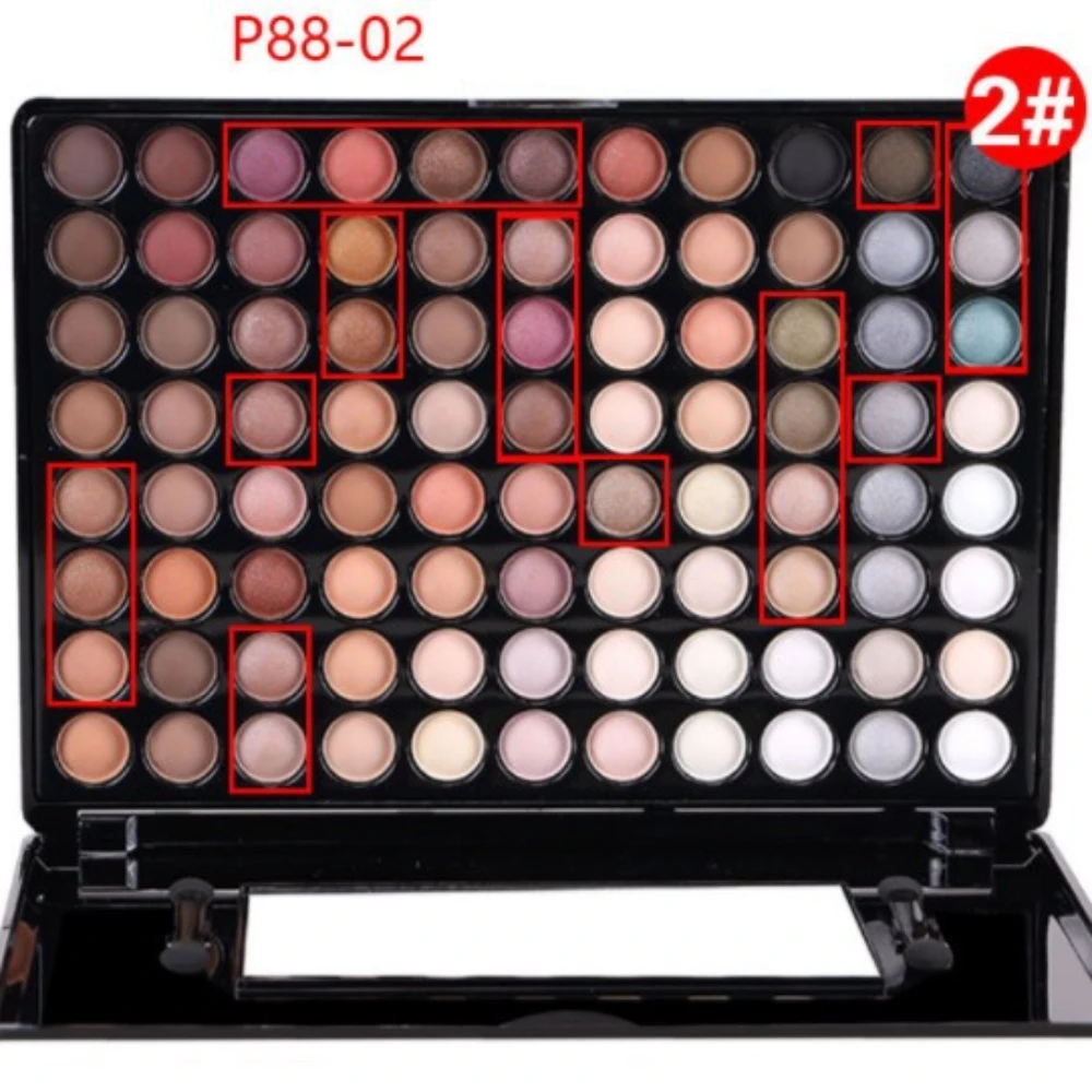 88 Color Eyeshadow Palette Makeup Shimmer Glitter Pigmented Matte Eyeshadow Nude Shimmer Glitter Eye shadow Pallete Makeup Set