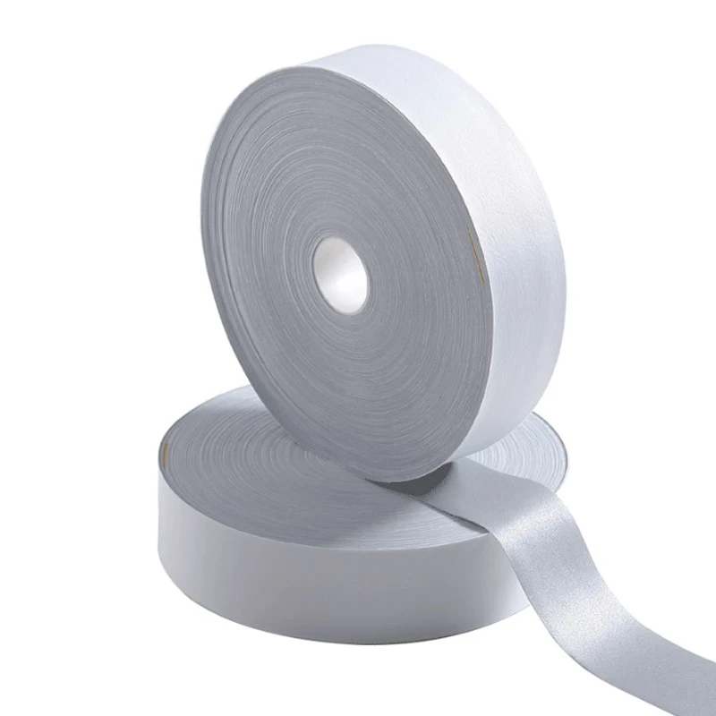 5CM Zilver Reflecterende Polyester Stof Tape Naaien op Kleding Lint Stof Singels Trim Strip