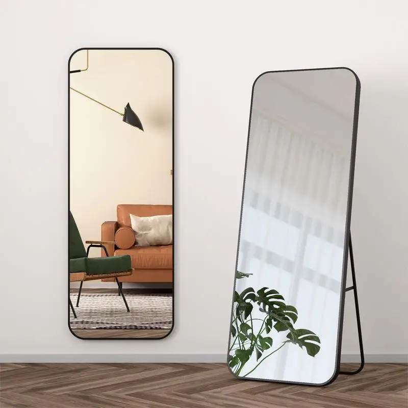 

Full-Length Dring Mirror Bedroom Wall Hanging Mirror Girls' Dormi Tee-Dimensional Mirror Close-To-Wall Internet Cele...