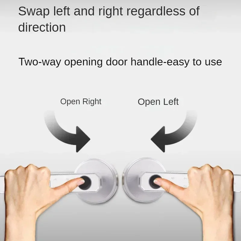 

196APP Model Tuya Fingerprint Door Lock Digital Electronic Lock with Password Fingerprint/Smartlife Tuya APP Unlock 33-35mm