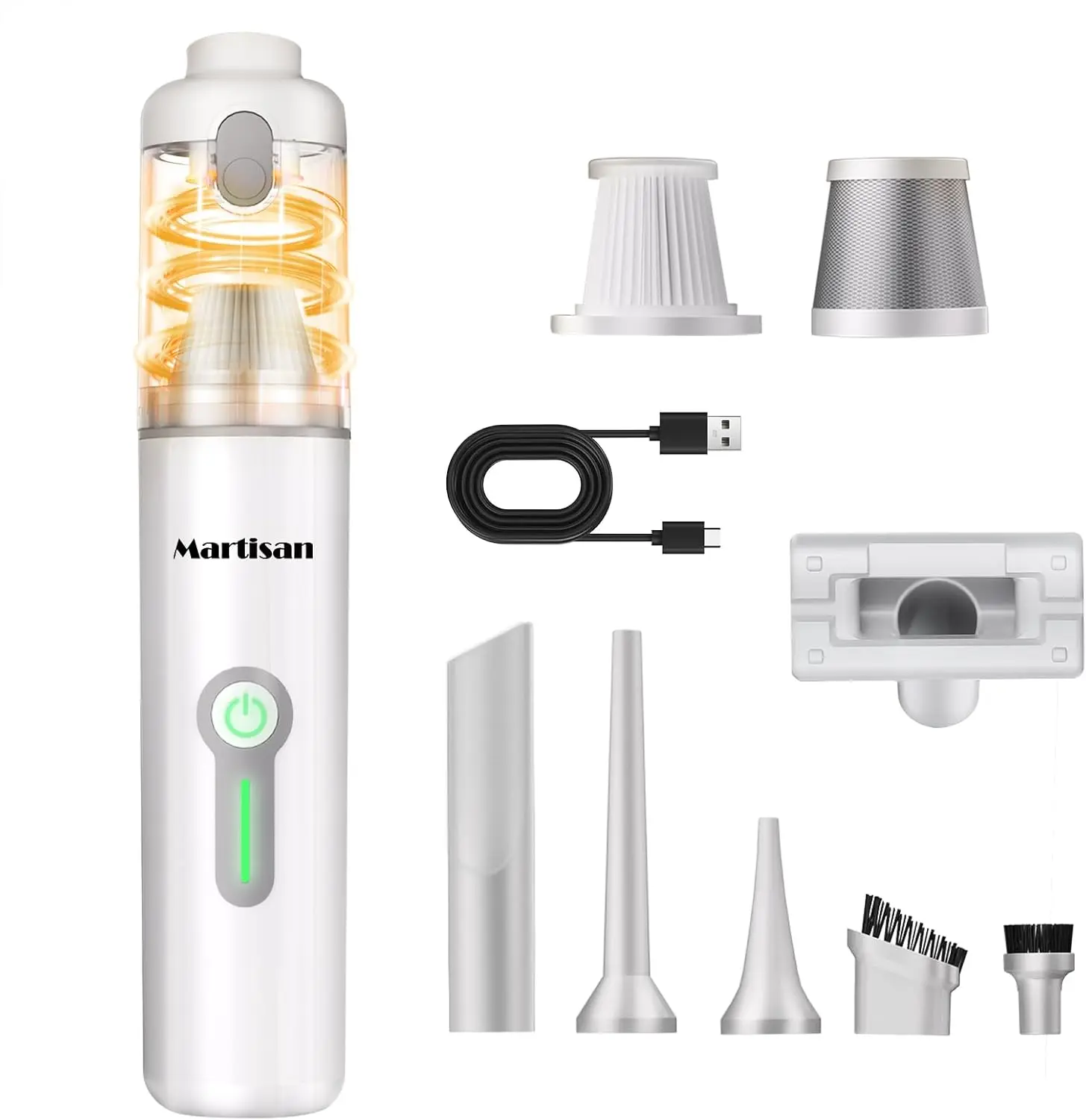 

Portable Car Vacuum, 20,000Pa Strong Suction, 3 Speeds, Versatile for Desk and Car, Long Runtime