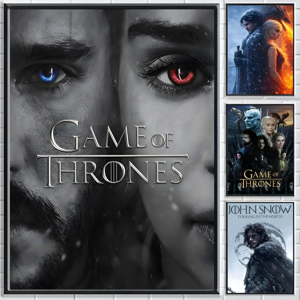 TV Series Game of Thrones Poster High-quality vintage prints & posters for home, bar, cafe, aesthetic wall art.
