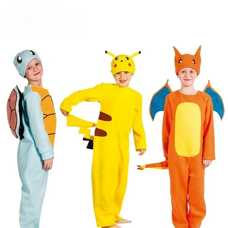 

Пикачу, пижама, костюм для косплея, Charmander Squirtle, аниме-фигурка, одежда для ролевых игр, товары для вечеринок