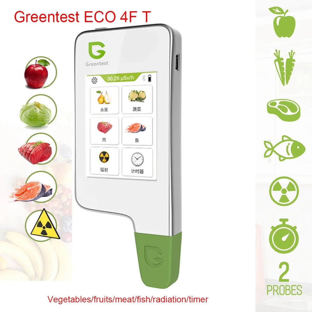 

Radiation Nitrate Detection for Fruits Vegetables Meat Dual Probe Food Safety Detector 1T 2FT 3FT 4FT 6T Tester Health Care