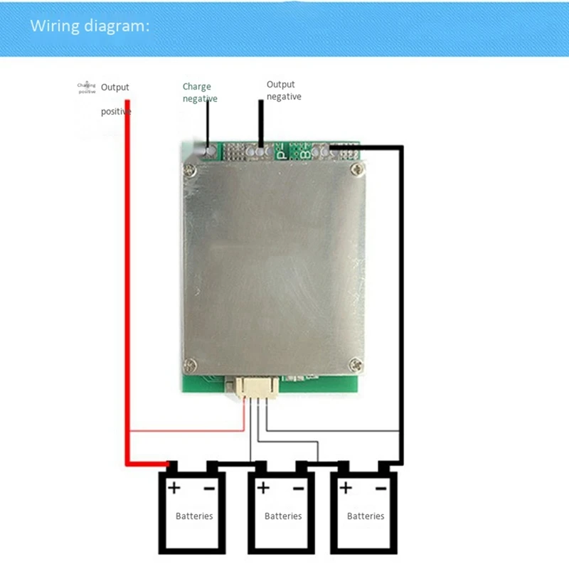 3X 3S 12V 100A BMS Li-Iron Lithium Battery Charger Protection Board With Power Battery Balance