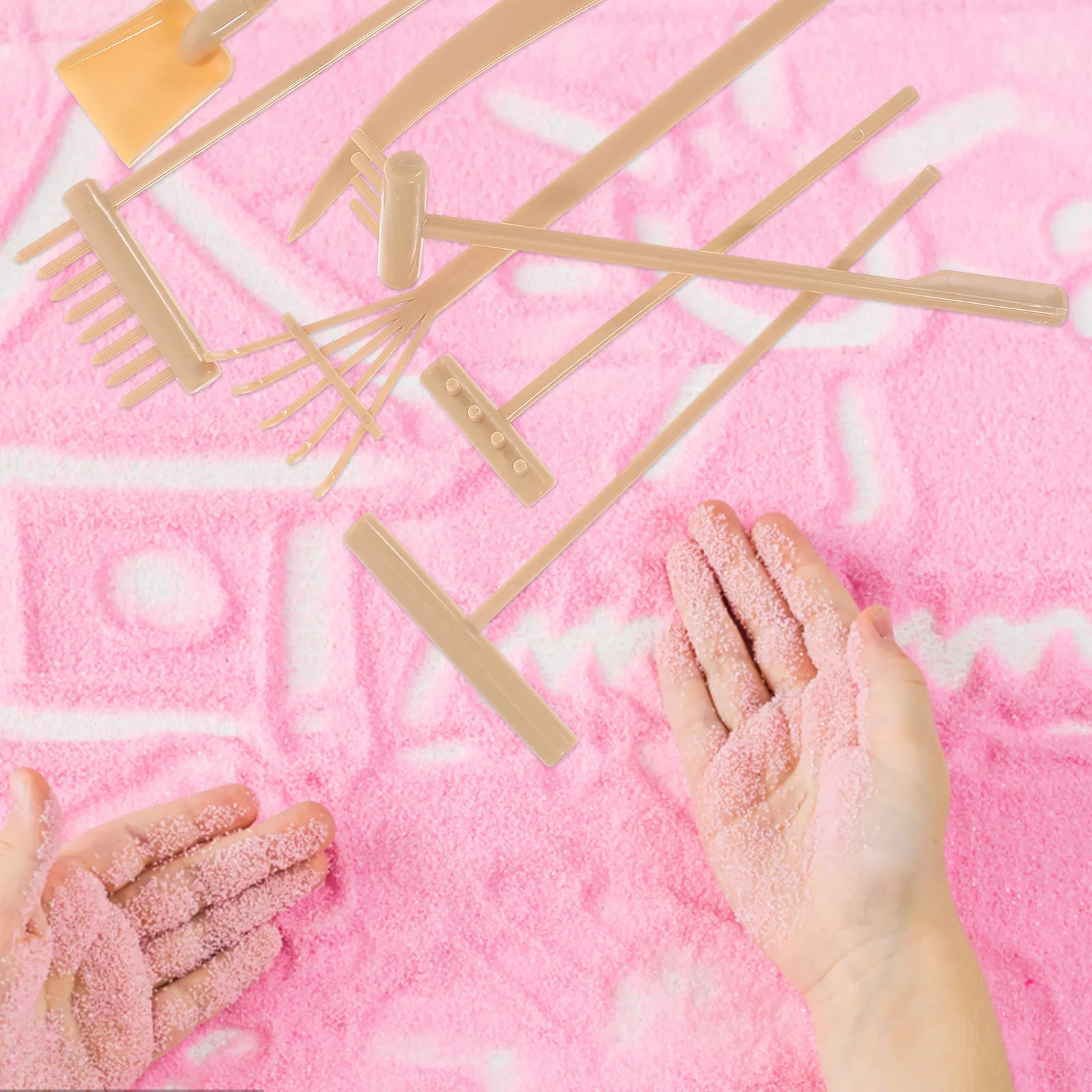 Japanese Garden Tools Sand Rake Zen Mini Sandbox Small Rakes Table Accessories Child