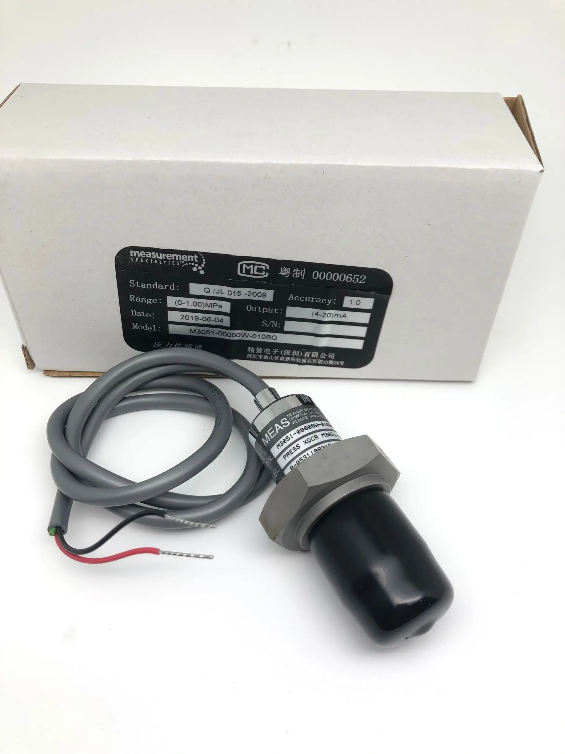 

M3051-00000W-010BG MEAS Pressure Sensor Original Genuine Technical Support