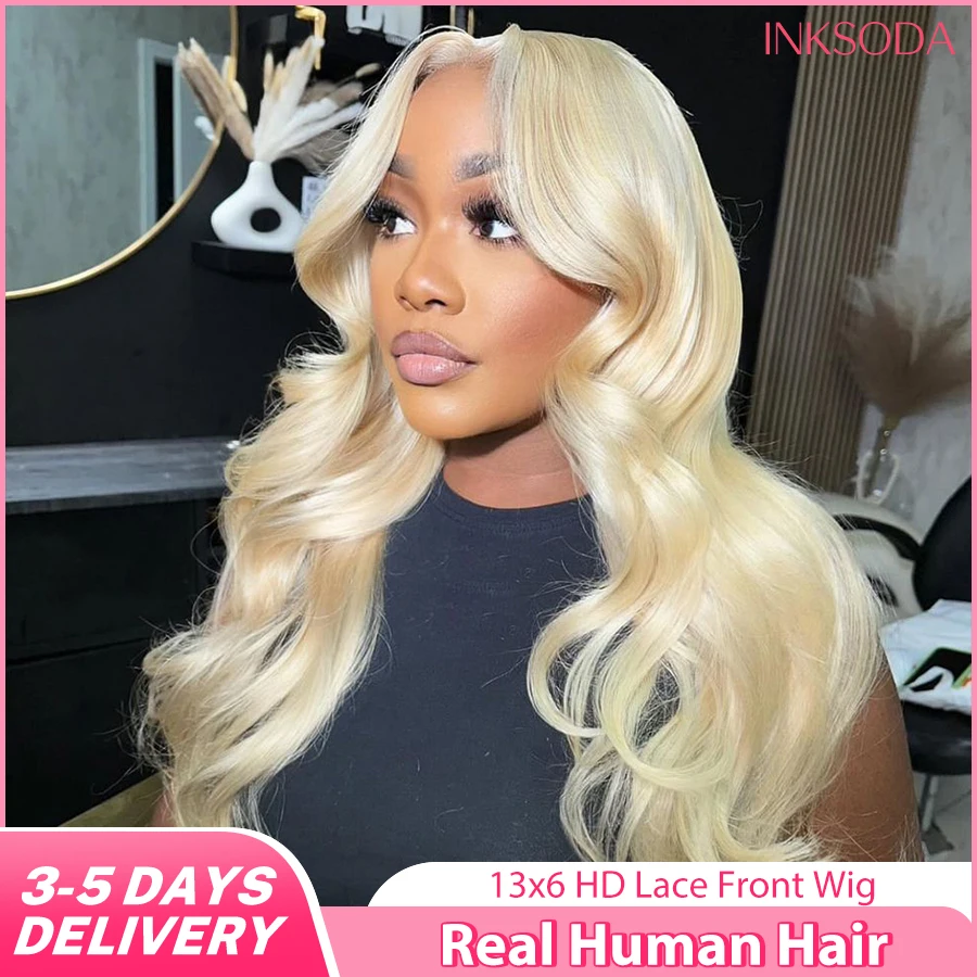 

613 Парик из натуральных волос с объемной волной 13x6, парик из натуральных волос на кружеве, объемная волна, длинная длина, 40 дюймов, 13x4, светлые цветные парики для женщин