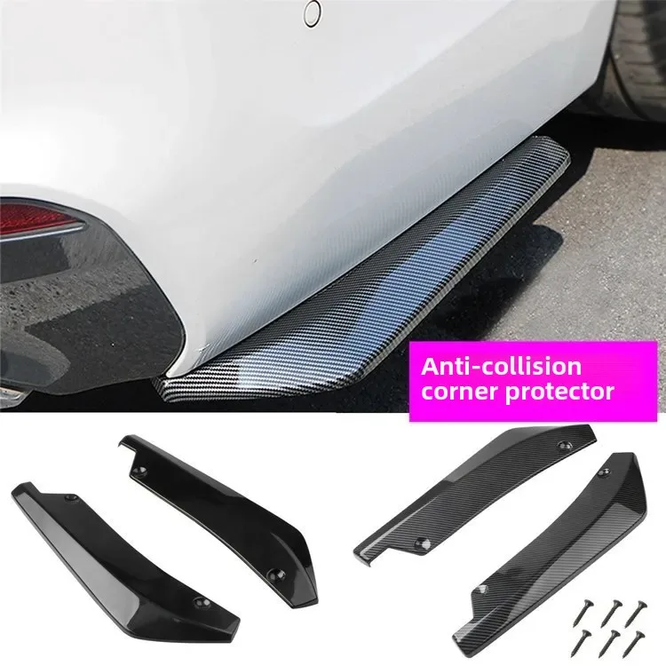 Car Modified Carbon Fiber Rear Corner Small Rear Corner Universal Rear Corner Decoration Rear Lip Rear Spoiler Modification P...