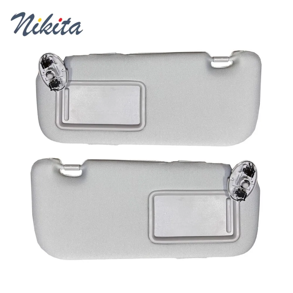 For Toyota Corolla Sun Visor Dark Beige Gray Left Right Side Driver Passenger Side Fabric Material 2009 2010 2011 2012 2013