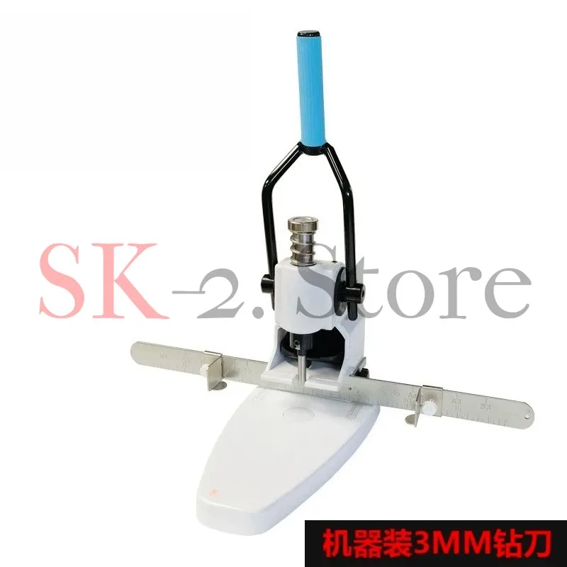 Manual single hole punching machine paper album tag drilling machine can punch 30mm thickness manual drilling machine 1pc