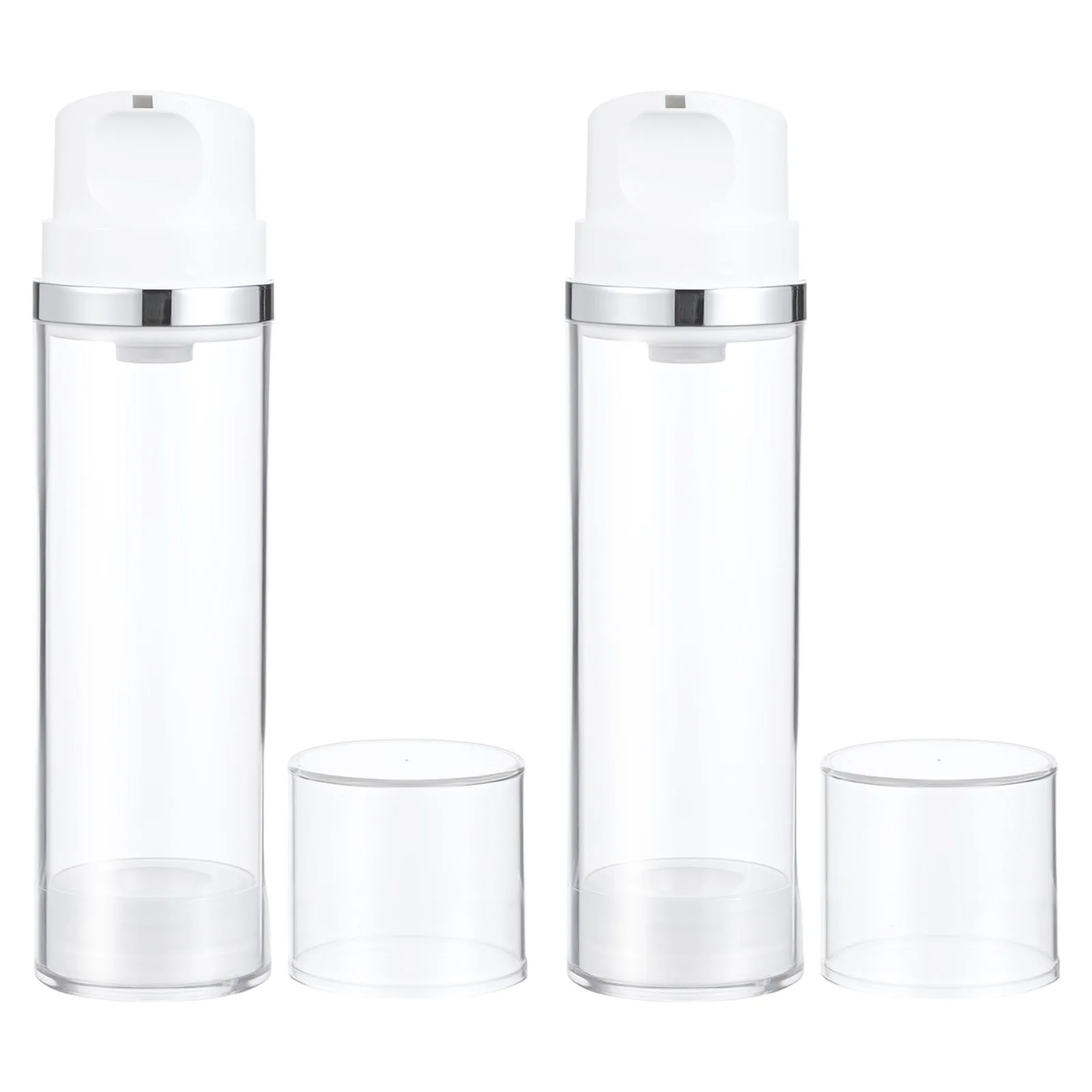 

2Pcs Airless Lotion Bottle Vacuum Pump Container for Travel Face Cream Hand Shampoo Fine Workmanship Portable Sub