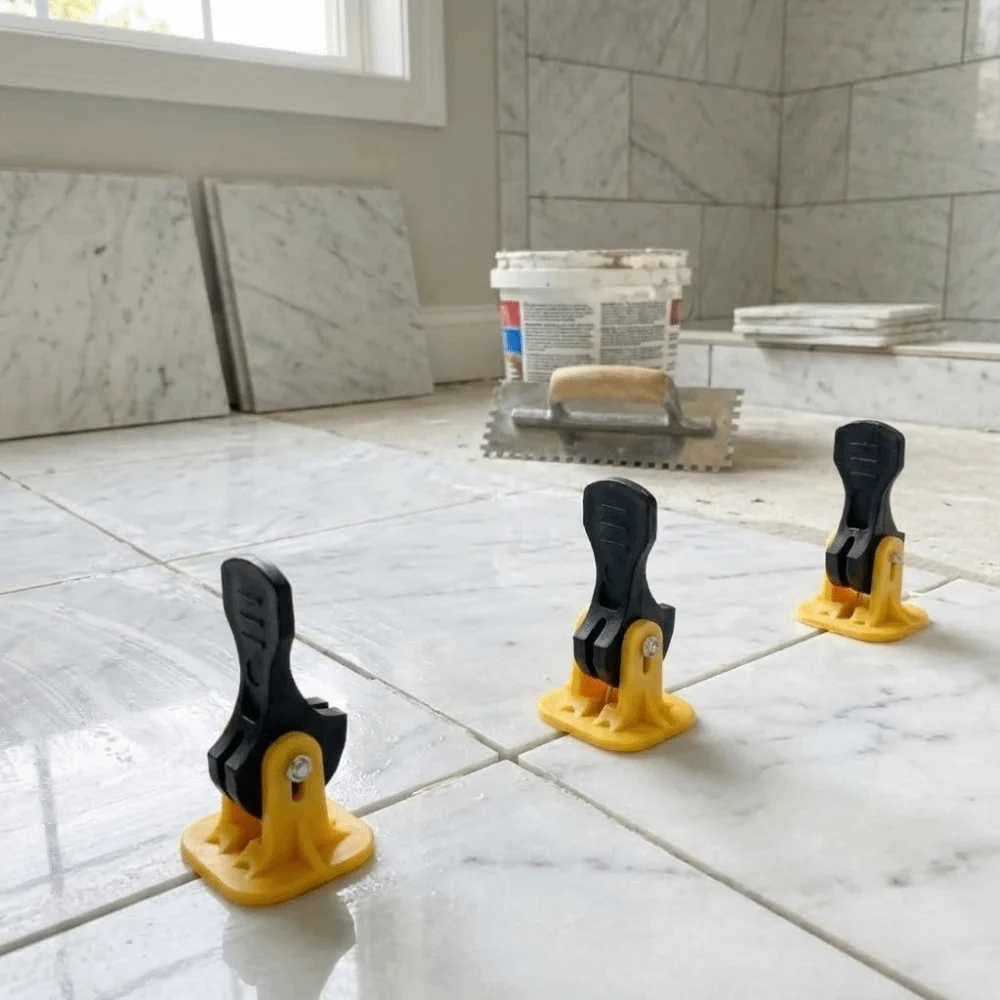 

50Pcs Reusable Tile Leveling System Replaceable Needle Pin Press Type Floor Leveling Tools Quick Disassembly Portable