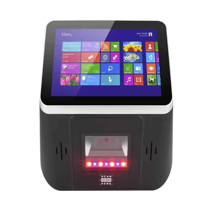 8 Zoll Windows Preis prüfer mit Barcode QR-Code-Scanner Wand-Pos-Terminal Touchscreen Preis prüfung WiFi RJ45 LAN