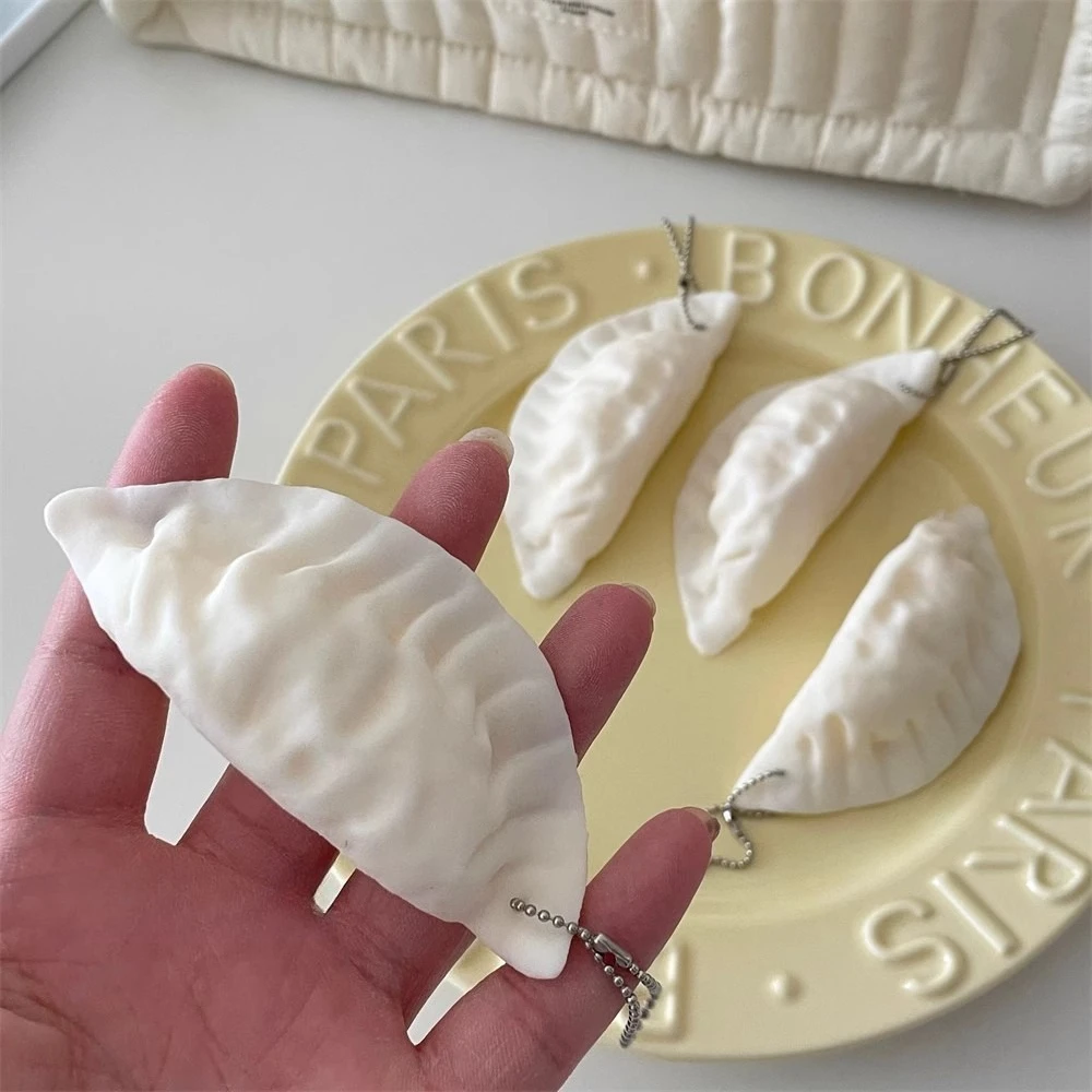 Stress Reducing Simulation Dumpling Kneading Music Dumpling Simulation Food and Grocery Hanging Decoration Kneading Toys