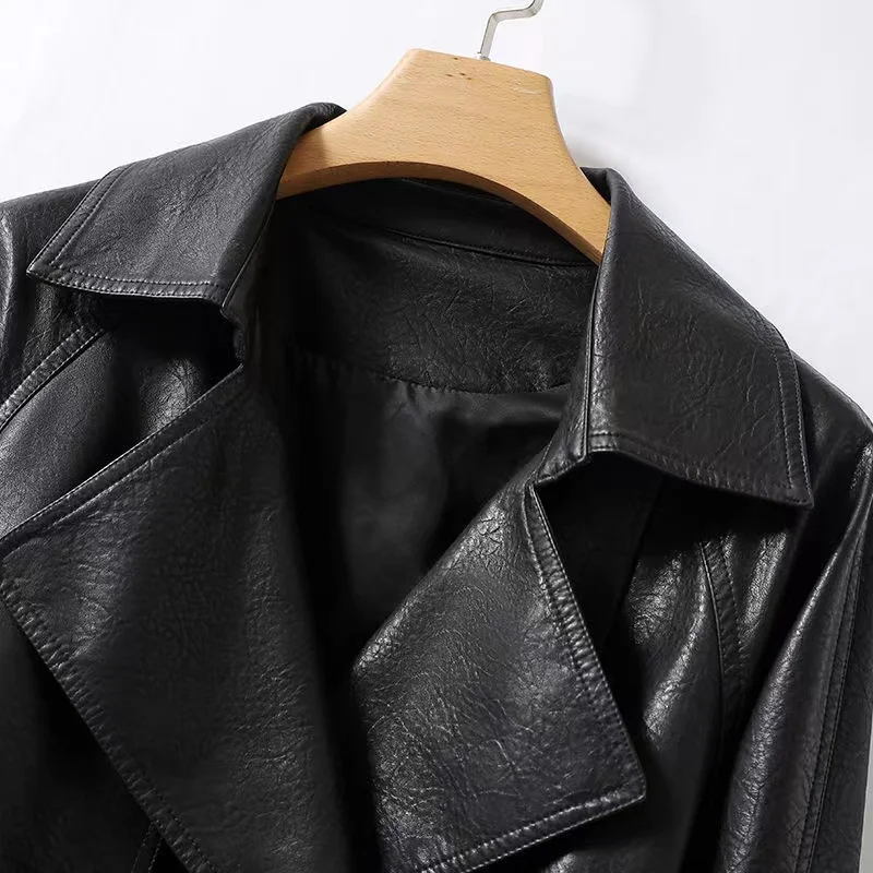 2023 neue Lederjacke Damen mantel Herbst Winter Pu Lederjacke koreanische Version Miss Lederjacken kurze Damen oberbekleidung