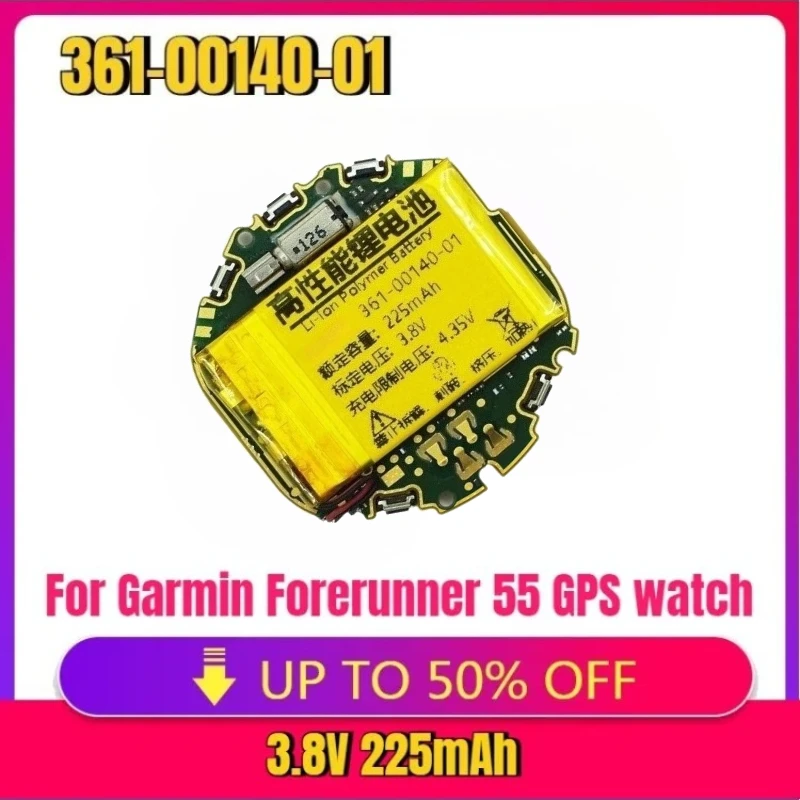 

New Watch Battery 361-00140-01 For Garmin Forerunner 55 158 GPS watch Replacement Batteries for Smart Sports Watches+ Tools