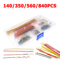 140-840pcs Jumper Wires for Breadboard 14 Lengths Assorted Preformed Breadboard Jumper Cable Electronic Wire Kit for DIY Arduino