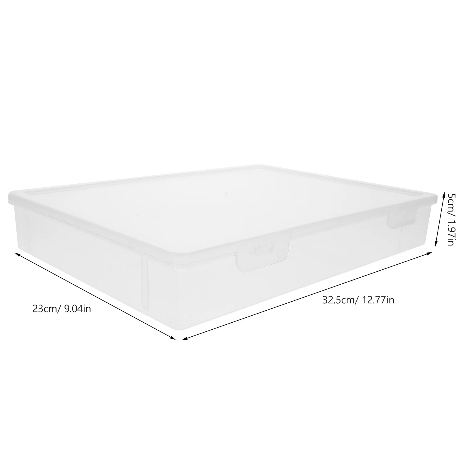 File Storage Box Plastic Clear Document Holder For Papers Files Magazines Photos Stackable Pp Material Secure