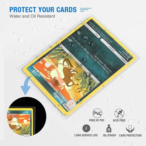 300 Fundas Protectoras Transparentes De 66x91 Mm Para Cartas – Compatibles Con Pokémon, Yu-Gi-Oh, MTG Y K-Pop, Material PP Resistente