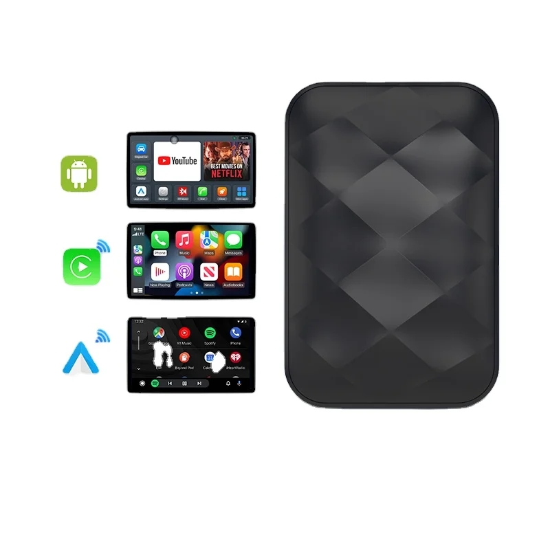 

AI Box Youtube Netflix Video Wireless CarPlay Adaptor 4G+64GB Android with System Carplay Auto Car Multimedia box