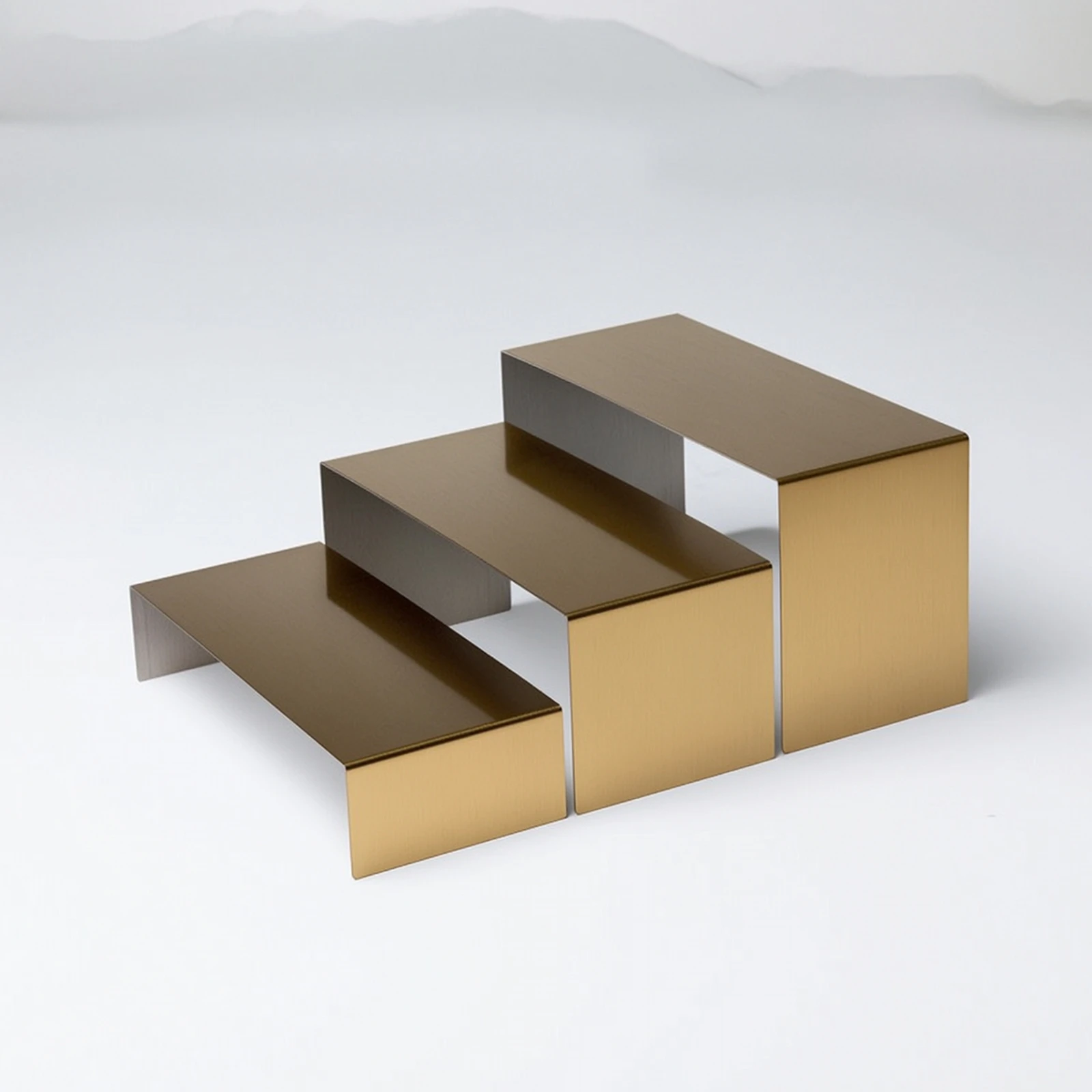 3 Pieces U-Shaped Display Riser Modern Shoe Display Stand Fixtures Sturdy Long-Lasting for Boutiques, Retail Stores