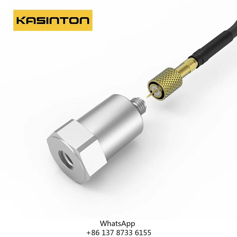 KASINTON JSDED1000KTH ODM Service 10~15000Hz High Precision Stainless Steel Railway Track IEPE Accelerometer