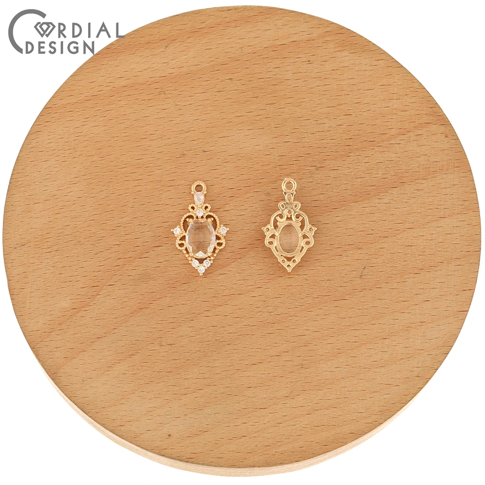 Thân Ái Thiết Kế Bộ 50 13*20MM Trang Sức Phát Hiện & Các Thành Phần/CZ Quyến Rũ Cho Bông Tai/Tay/Tự Làm Mặt Dây Chuyền/Phụ Kiện Trang Sức