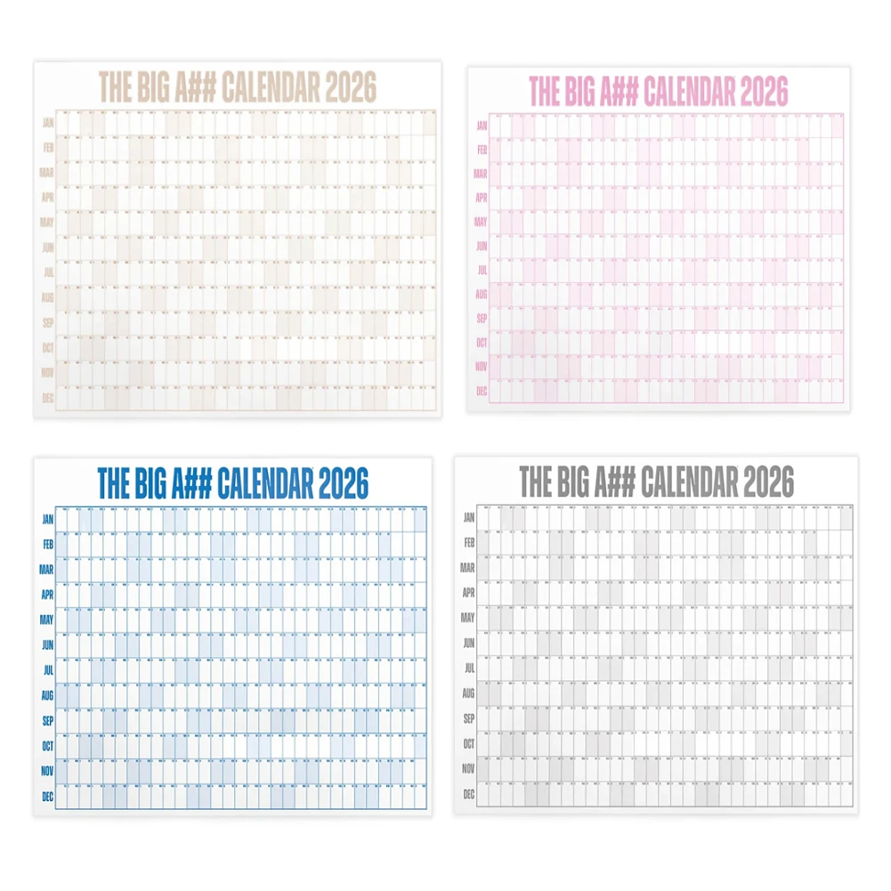 1Pcs Extra Large 2026 Full Year Calendar Dry-Erase Wall Calendar Calendar Large Wall Calendar 365 Days Planner Sheet