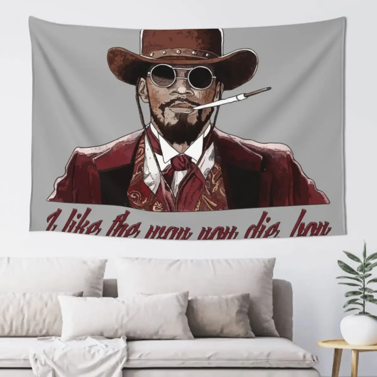 Django - I like the way you die Tapestry Room Design Home Decorations Wall Coverings Tapestry