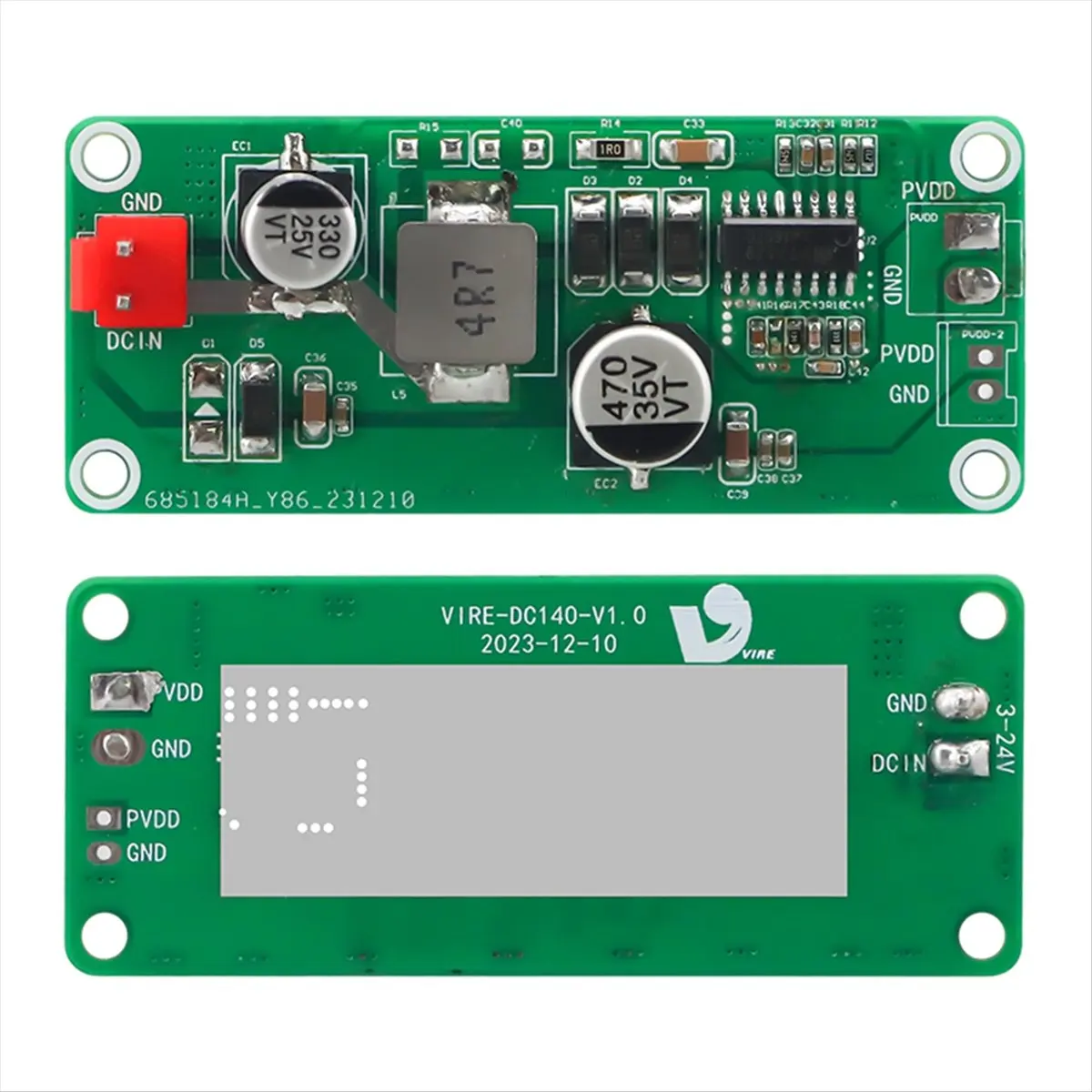 ★[T69C]6A Current High Power Amplifier Boost Board DC-DC Boost Power Module Board Voltage 7.2-12V to 24V