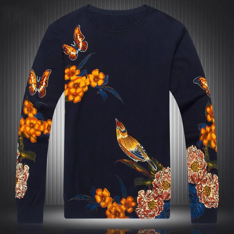 

Butterfly Flower Bird 3D Print Sweaters For Men Pullovers Casual Autumn High Quality Fashion Luxury Easy Care Elastic Pull Homme