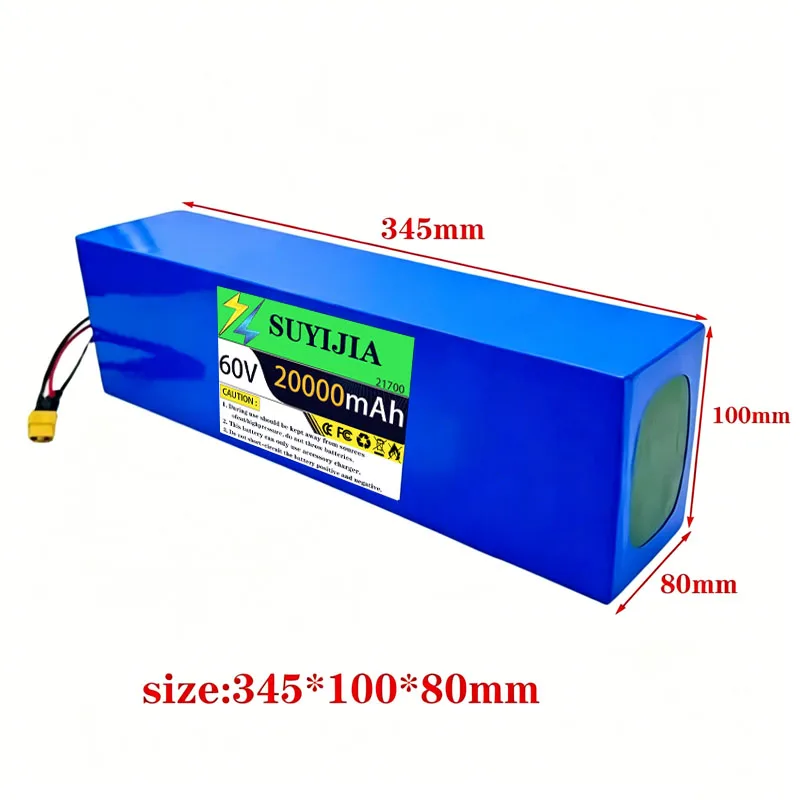 60V brand new 20Ah 21700 16S4P 1800W lithium battery for 67.2V high power motorcycle tricycle emergency solar energy storage BMS