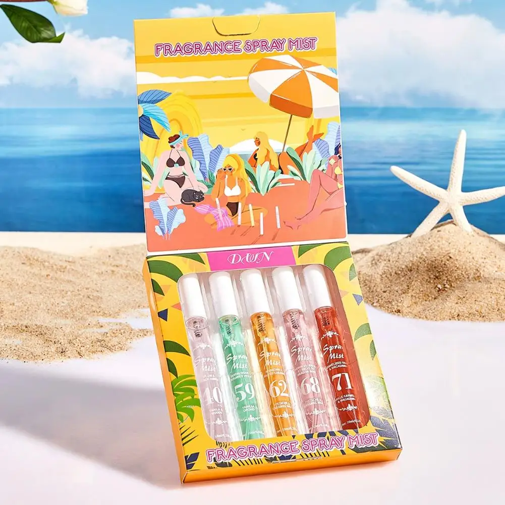 

Бразильский парфюмерный и ароматерапевтический набор из 5 спреев для тела: свежий, стойкий аромат, без спирта, идеальный подарок для друзей