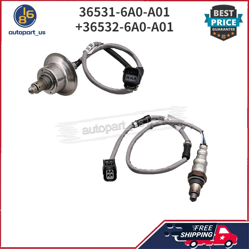 Upstream & Downstream Oxygen Sensor O2 Sensor Lambda Sensor 36531-6A0-A01 36532-6A0-A01 For 2018-2020 Honda Accord 1.5L