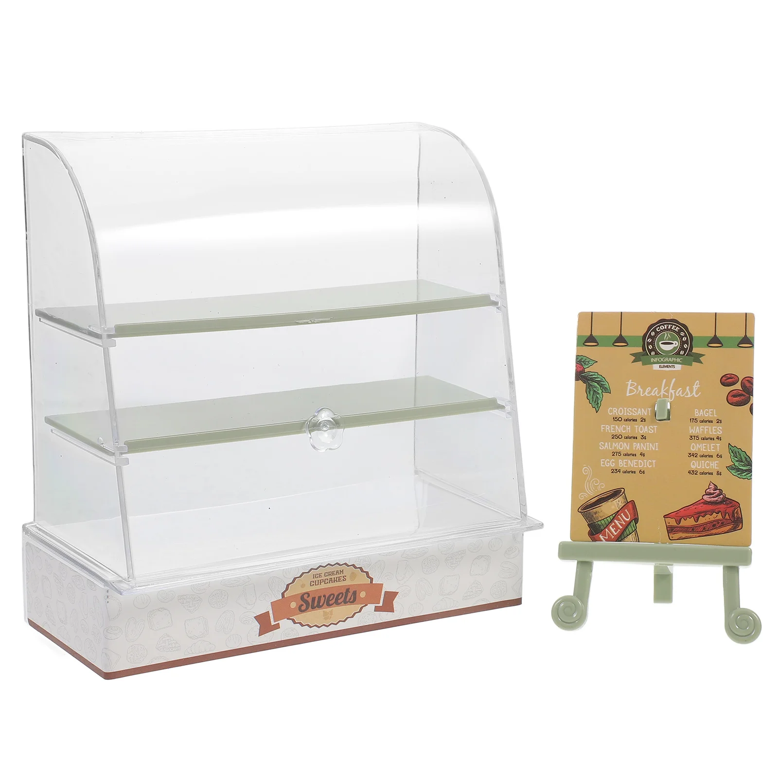 Miniature Cake Cabinet Store Cupboard Cakes Ornaments Dollhouse Supplies Abs Model Child