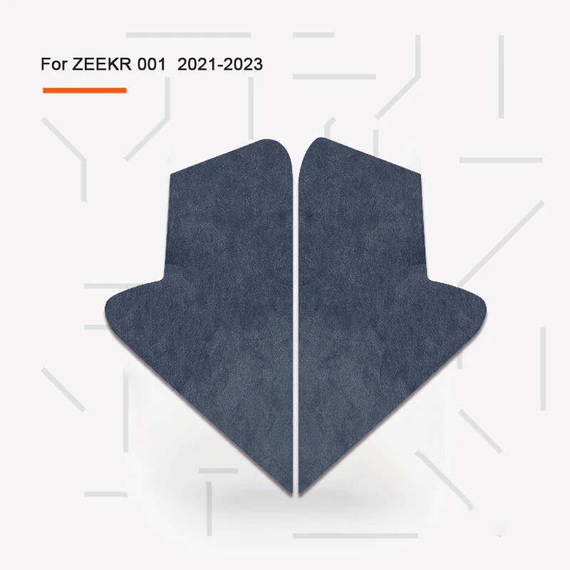 For ZEEKR 001 2021 2022 2023 Super Suede Overlay On Car Door Grooved Panel Decorative Sticker Car Decal Accessories