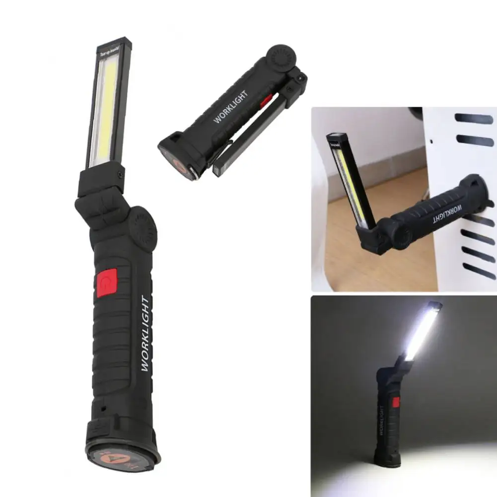 1pcs Tactical Flashlight COB LED Hanging Lamp USB Rechargeable Torch Waterproof Work Light Magnetic Lanterna For Night Light L