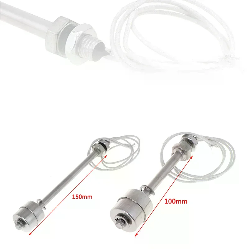 1Pcs Mini Indicator Vertical Water Level Sensor Stainless Steel Float Switch