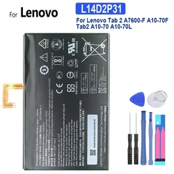 Tablet Battery L14D2P31 7000mAh For Lenovo Tab 2  A7600-F A10-70F Tab2 A10-70 A10-70L