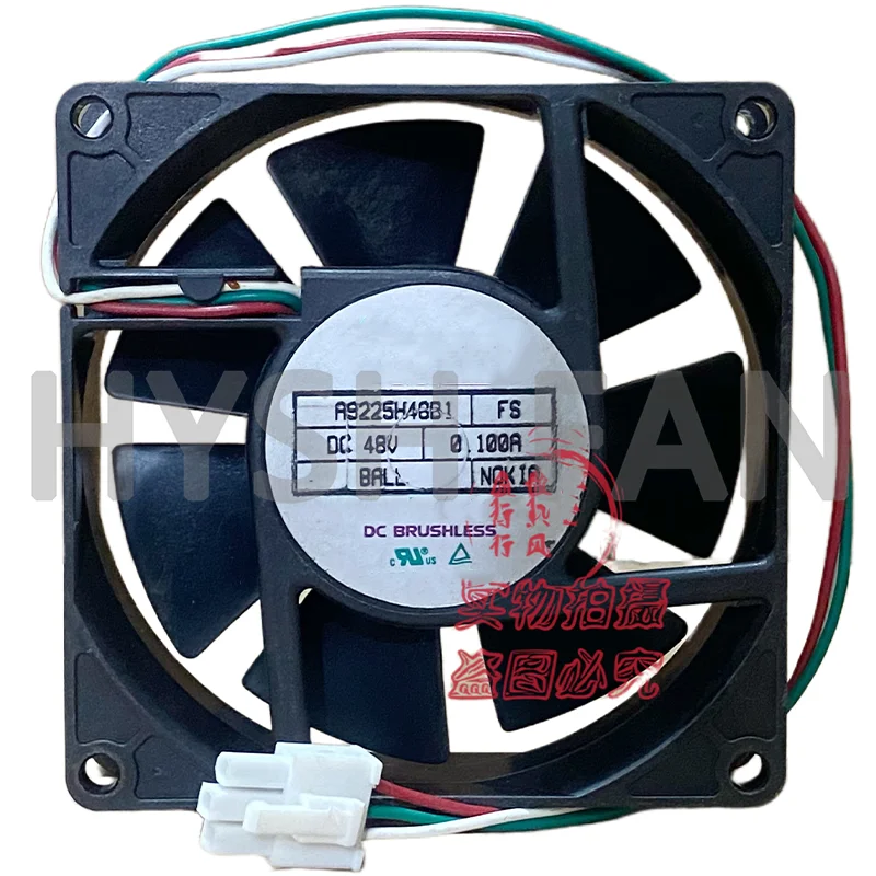 A9225H48B1 48V 0.100A 3-Wire Inverter Cooling Fan